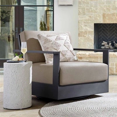 Chaises de club pivotant de patio